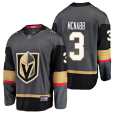 Vegas Golden Knights #3 Breakaway Player Brayden McNabb Jersey Grey