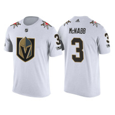 Vegas Golden Knights #3 Brayden McNabb White Limited T-shirt With 100 Classic Patch