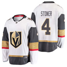 Vegas Golden Knights #4 Breakaway Player Away Clayton Stoner Jersey White