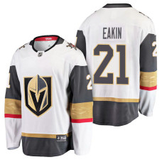 Vegas Golden Knights #21 Breakaway Player Away Cody Eakin Jersey White With 2023 Stanley Cup Patch