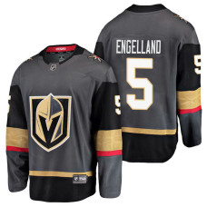 Vegas Golden Knights #5 Breakaway Player Deryk Engelland Jersey Grey With 2023 Stanley Cup Patch