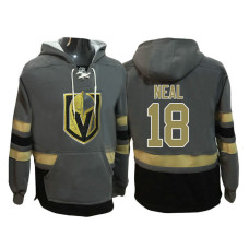 Vegas Golden Knights #18 James Neal Steel Gray Primary Logo Player Pullover Hoodie