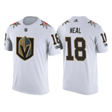 Vegas Golden Knights #18 James Neal White Limited T-shirt With 100 Classic Patch