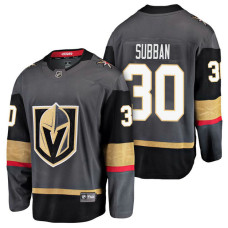 Vegas Golden Knights #30 Breakaway Player Malcolm Subban Jersey Grey With 2023 Stanley Cup Patch