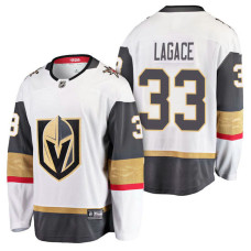 Vegas Golden Knights #33 Breakaway Player Away Maxime Lagace Jersey White With 2023 Stanley Cup Patch