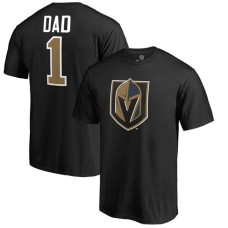 Vegas Golden Knights Black Number One Dad Fathers Day T-shirt