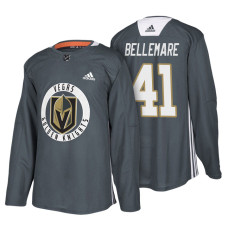 Vegas Golden Knights #41 Gray New Season Practice Pierre-Edouard Bellemare Jersey With 2023 Stanley Cup Patch