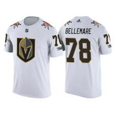 Vegas Golden Knights #78 Pierre-Edouard Bellemare White Limited T-shirt With 100 Classic Patch