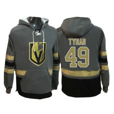 Vegas Golden Knights #49 T.J. Tynan Steel Gray Primary Logo Player Pullover Hoodie