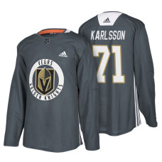 Vegas Golden Knights #71 Gray New Season Practice William Karlsson Jersey With 2023 Stanley Cup Patch