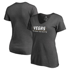 Women's Vegas Golden Knights Heather Gray Wordmark T-shirt