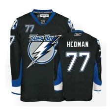 Lightning #77 Victor Hedman Black Premier Jersey