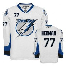 Lightning #77 Victor Hedman White Premier Jersey