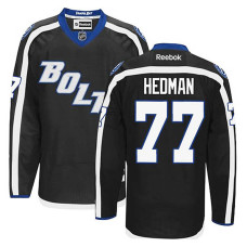 Tampa Bay Lightning Victor Hedman #77 Black Alternate Jersey 2022 Stanley Cup Finals Patch