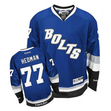 Tampa Bay Lightning Victor Hedman #77 Blue Alternate Jersey 2022 Stanley Cup Finals Patch