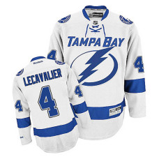 Tampa Bay Lightning Vincent Lecavalier #4 White Away Jersey 2022 Stanley Cup Finals Patch