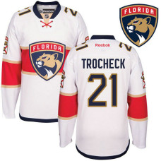 Vincent Trocheck #21 Florida Panthers White Away Premier Jersey