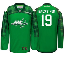 Washington Capitals #19 Nicklas Backstrom Kelly Green Patty's Pride St. Patrick's Day Jersey