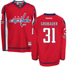 Washington Capitals #31 Philipp Grubauer Red 2017 Draft New-Outfitted Player Premier Jersey