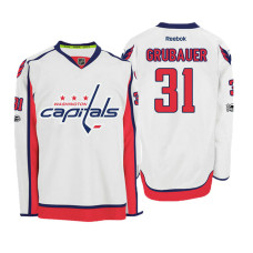 Washington Capitals #31 Philipp Grubauer White 2017 Draft New-Outfitted Player Premier Jersey