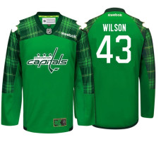 Washington Capitals #43 Tom Wilson Kelly Green Patty's Pride St. Patrick's Day Jersey