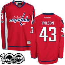 Washington Capitals #43 Tom Wilson Red 2017 Anniversary Patch Player Jersey