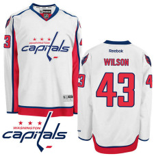 Washington Capitals Tom Wilson #43 White Away Premier Jersey