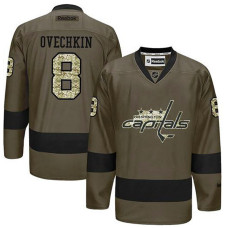 Washington Capitals Alex Ovechkin #8 Green Camo Player Jersey