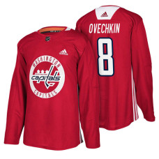 Washington Capitals #8 Red New Season Practice Alex Ovechkin Jersey