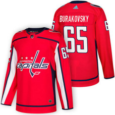 Washington Capitals #65 Andre Burakovsky Red 2018 New Season Home Authentic Jersey With Anniversary Patch