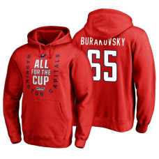 Washington Capitals #65 Andre Burakovsky Red 2018 Stanley Cup Playoffs Hoodie