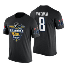 Washington Capitals #8 Alex Ovechkin Black 2018 Stadium Series T-shirt