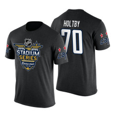 Washington Capitals #70 Braden Holtby Black 2018 Stadium Series T-shirt