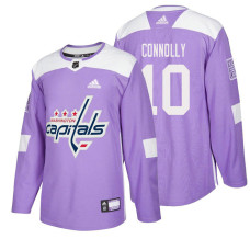 Washington Capitals #10 Brett Connolly Purple Hockey Fights Cancer Authentic Jersey