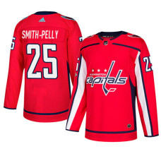 Washington Capitals #25 Red Authentic Home Devante Smith-Pelly Jersey