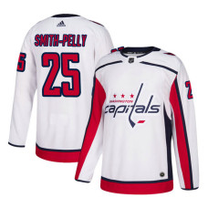 Washington Capitals #25 White Authentic Away Devante Smith-Pelly Jersey