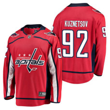 Washington Capitals #92 Breakaway Player Evgeny Kuznetsov Jersey Red