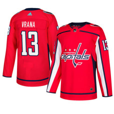 Washington Capitals #13 Red Authentic Home Jakub Vrana Jersey