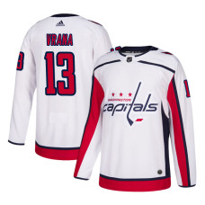 Washington Capitals #13 White Authentic Away Jakub Vrana Jersey