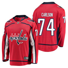 Washington Capitals #74 Breakaway John Carlson Home Jersey Red