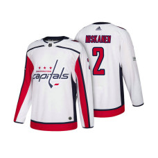 Washington Capitals #2 Matt Niskanen White 2018 Season Anniversary Patch Team Road Jersey