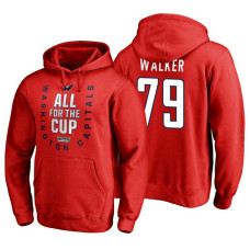 Washington Capitals #79 Nathan Walker Red 2018 Stanley Cup Playoffs Hoodie