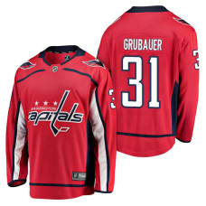 Washington Capitals #31 Breakaway Player Philipp Grubauer Jersey Red