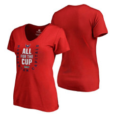 Women's Washington Capitals 2018 Stanley Cup Playoffs Bound Behind The Net T-shirt Red