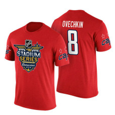 Washington Capitals #8 Alex Ovechkin Red 2018 Stadium Series T-shirt