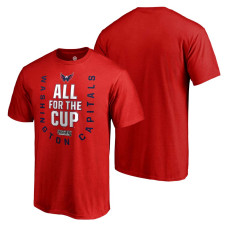 Washington Capitals Red Fanatics Branded Bound Behind The Net T-shirt