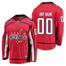 Washington Capitals 2018 Fanatics Branded Custom Jersey Red