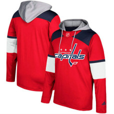 Washington Capitals Red Silver Jersey Pullover Hoodie