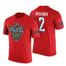 Washington Capitals #2 Matt Niskanen Red 2018 Stadium Series T-shirt