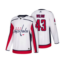 Washington Capitals #43 Tom Wilson White 2018 Season Anniversary Patch Team Road Jersey